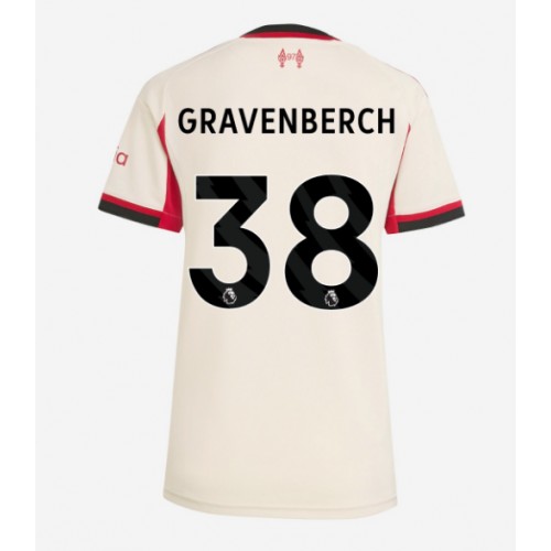 Stroje piłkarskie Liverpool Ryan Gravenberch #38 Koszulka Wyjazdowej dla damskie 2025-26 Krótki Rękaw